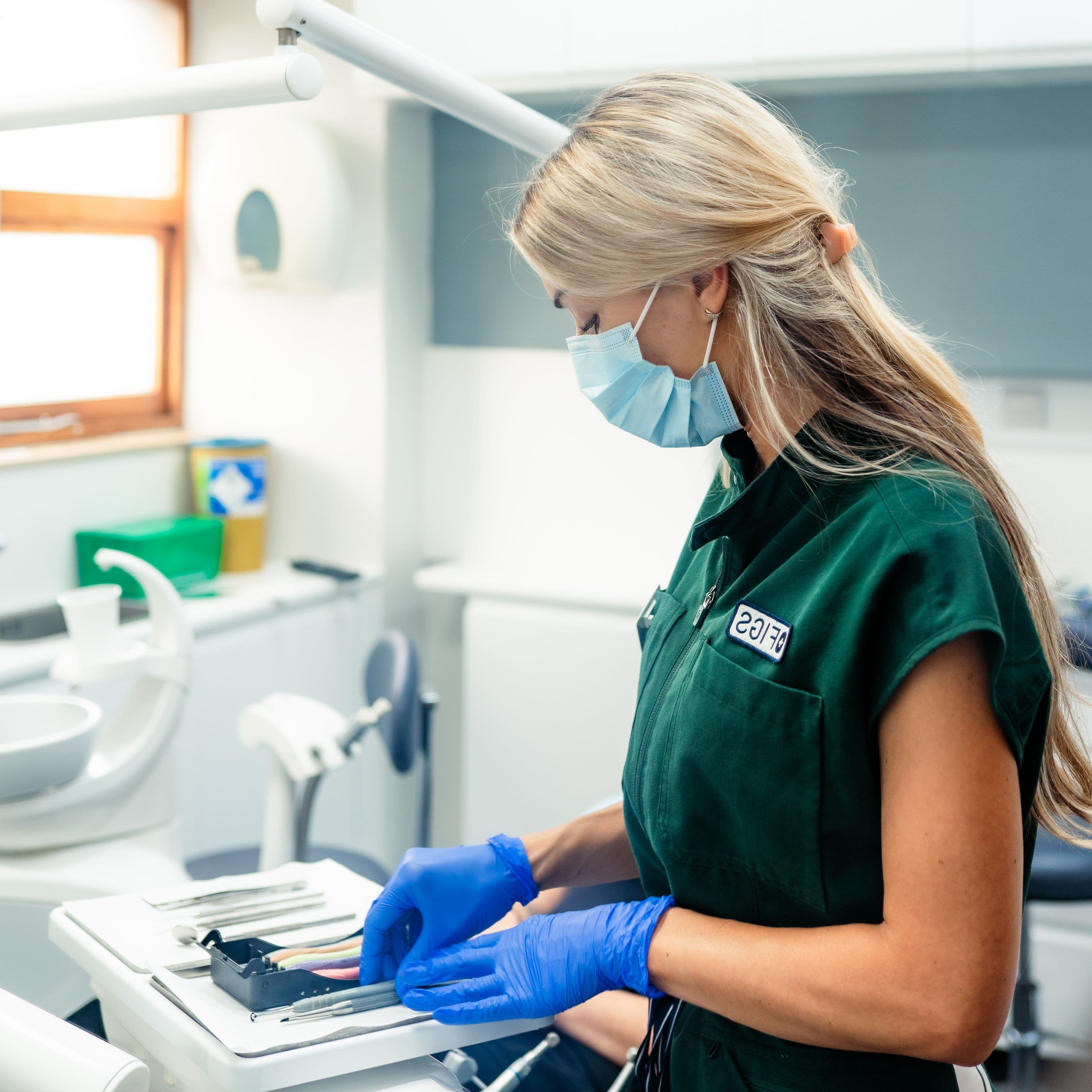 Professional dental therapist portrait